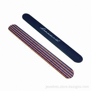 2013 fashionable customized logo printed silicone slap bracelet for promotional gifts